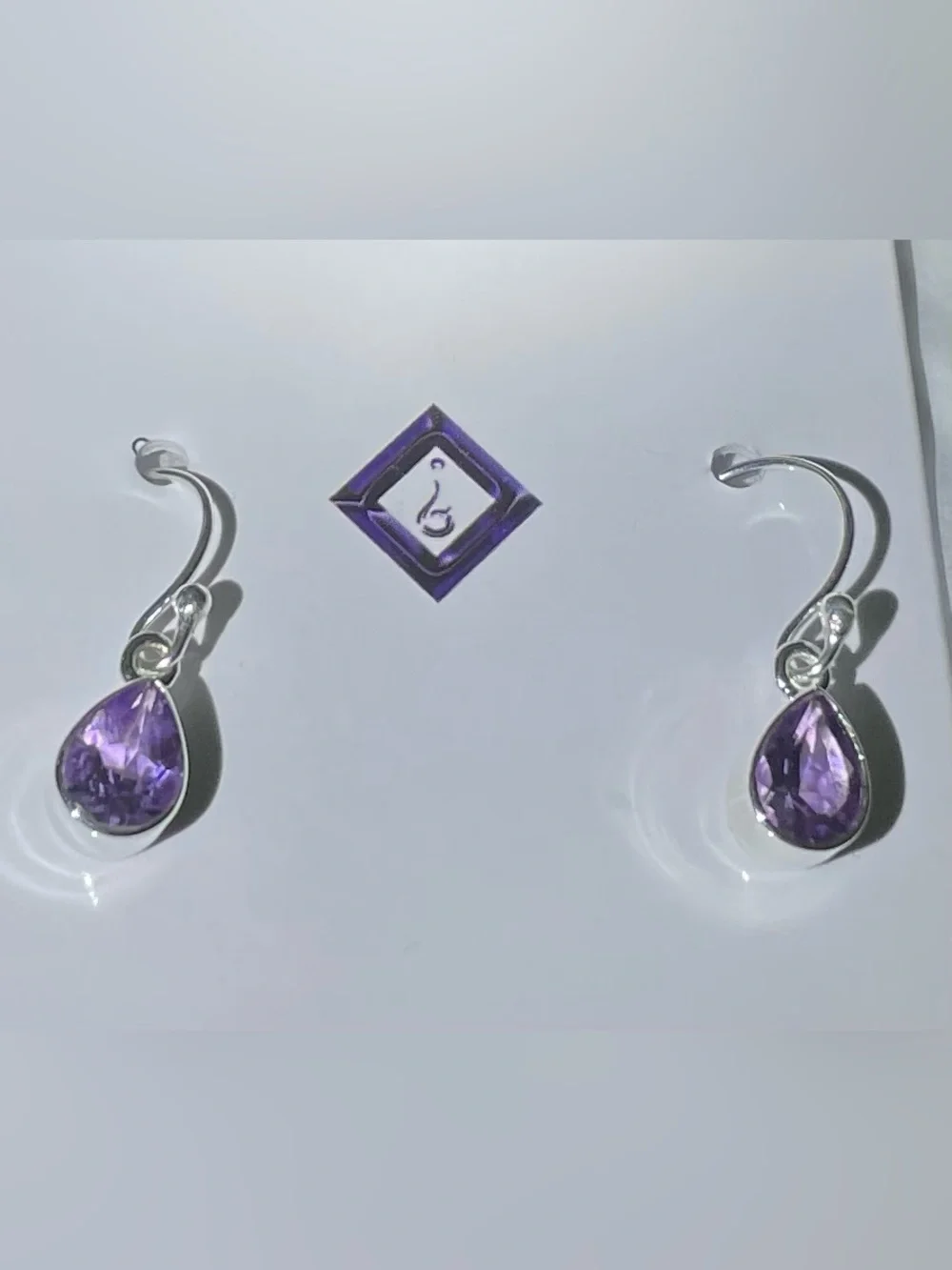 Amethyst dangle earrings